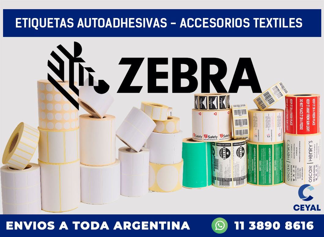 etiquetas autoadhesivas – accesorios textiles