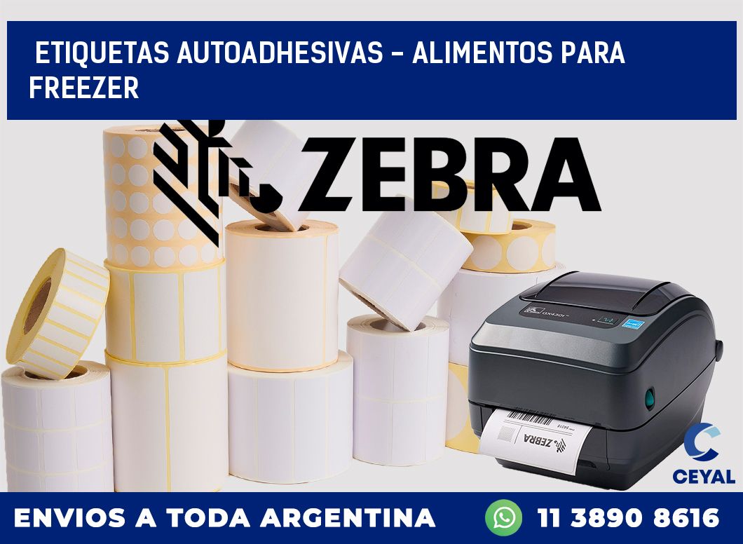 etiquetas autoadhesivas - alimentos para freezer