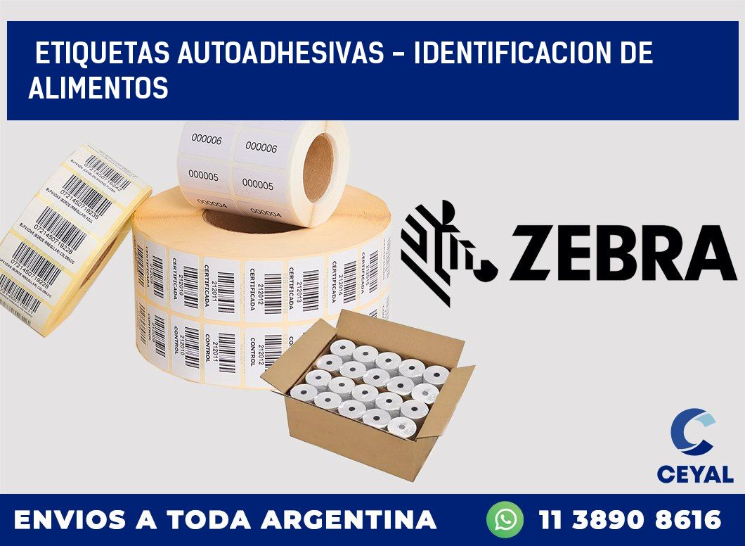 etiquetas autoadhesivas - identificacion de alimentos