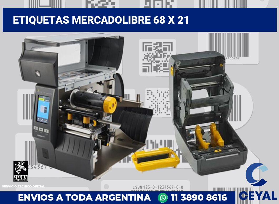 etiquetas mercadolibre 68 x 21