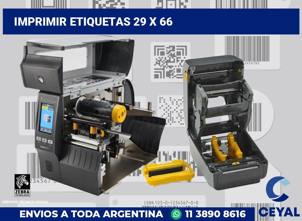 imprimir etiquetas 29 x 66