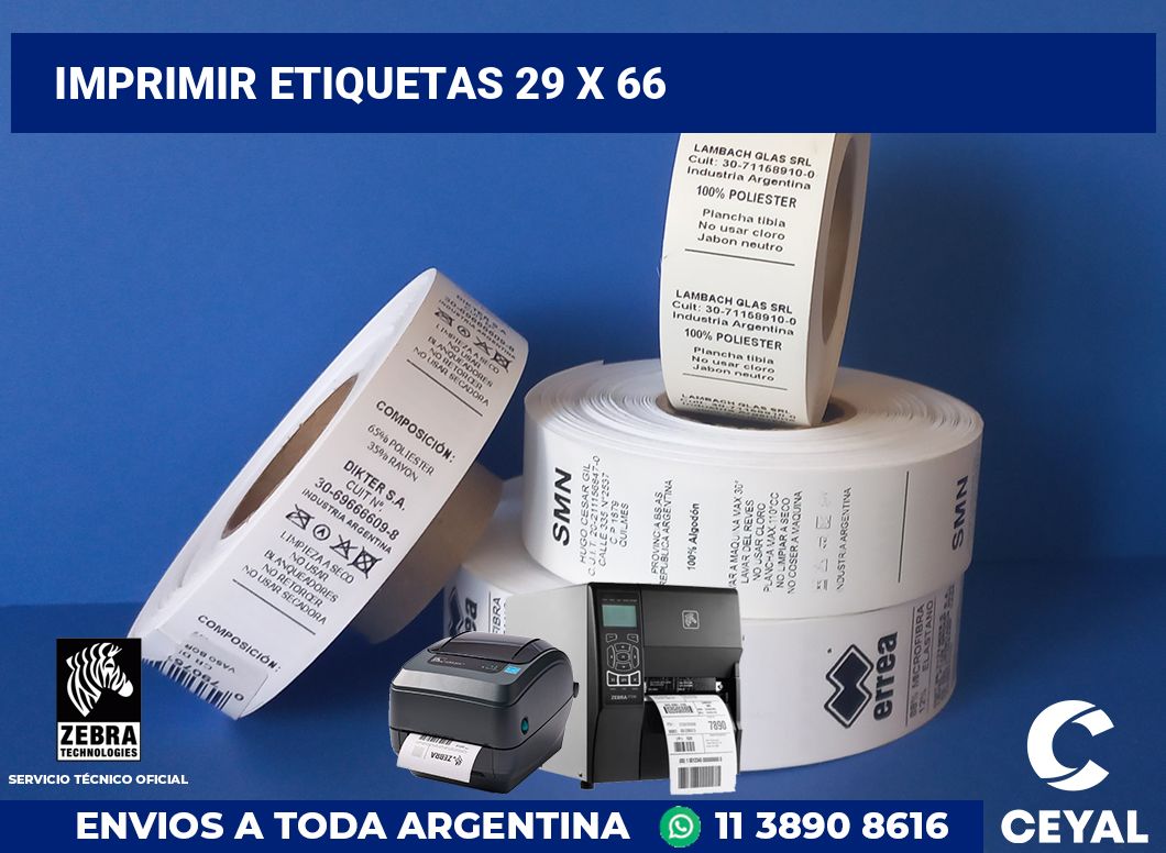 imprimir etiquetas 29 x 66