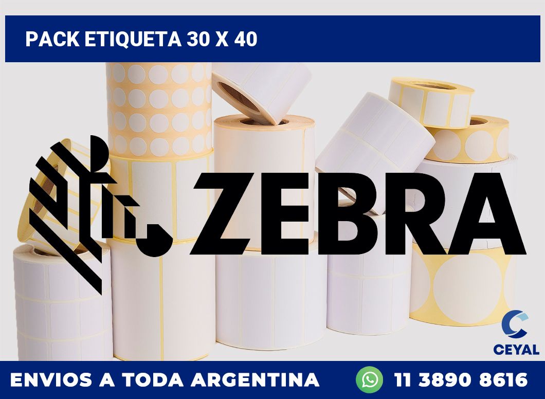 pack etiqueta 30 x 40