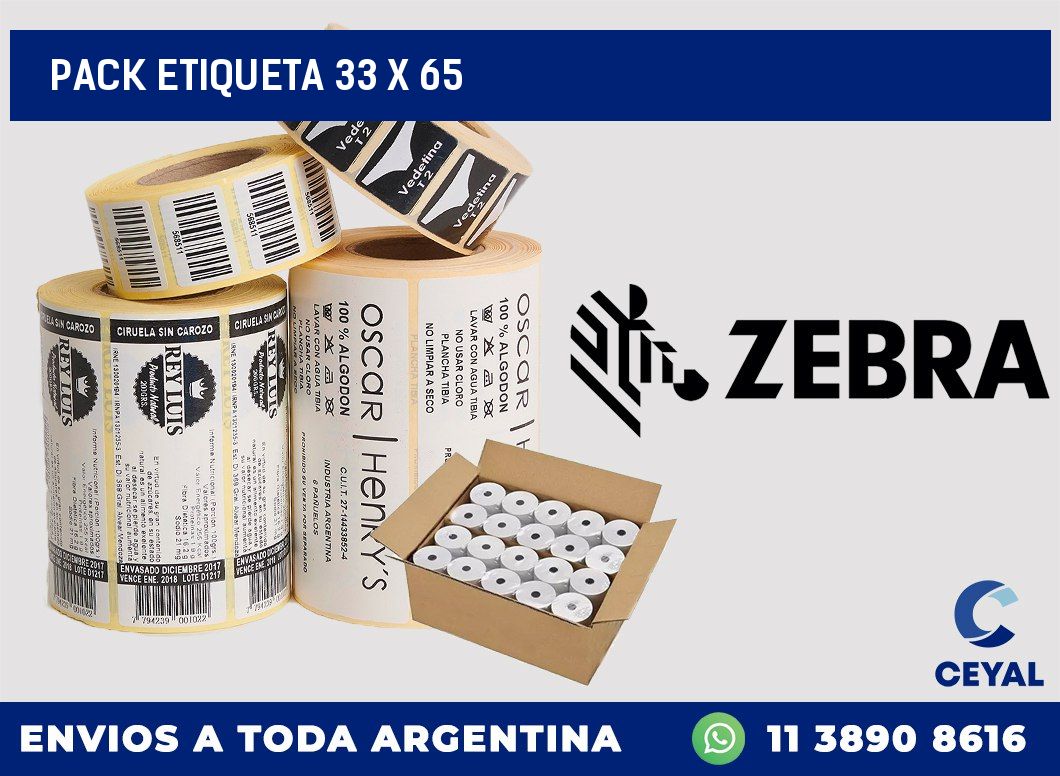 pack etiqueta 33 x 65