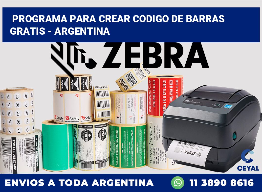 programa para crear codigo de barras gratis – Argentina