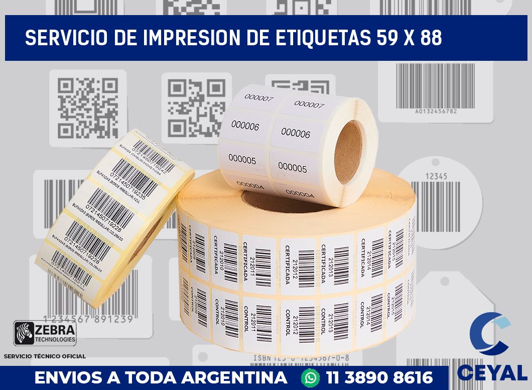 servicio de impresion de etiquetas 59 x 88