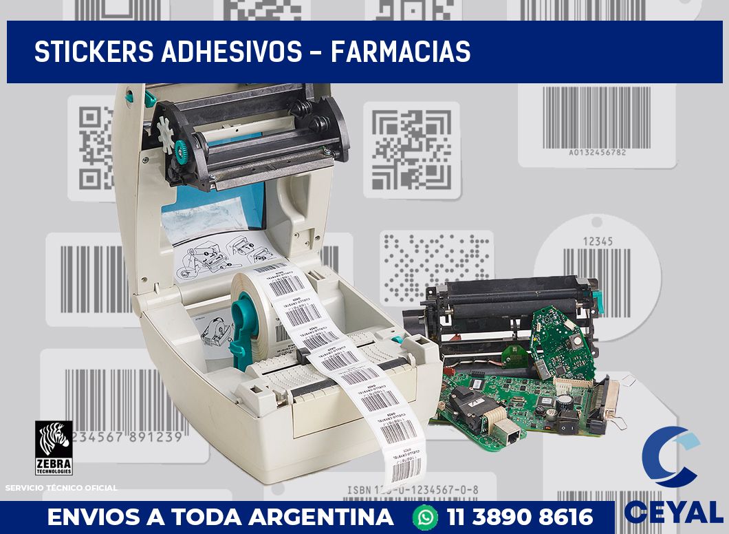 stickers adhesivos - Farmacias