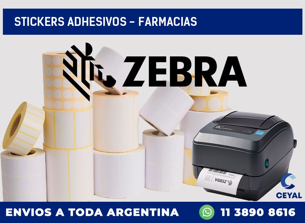 stickers adhesivos - Farmacias