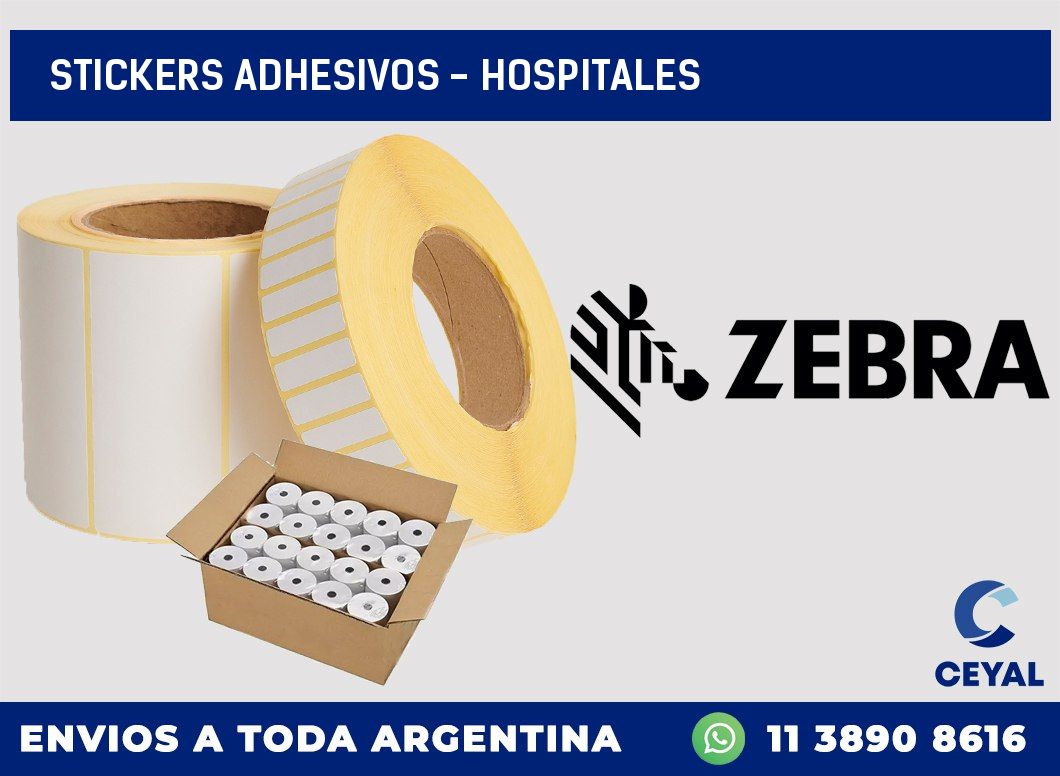 stickers adhesivos – Hospitales