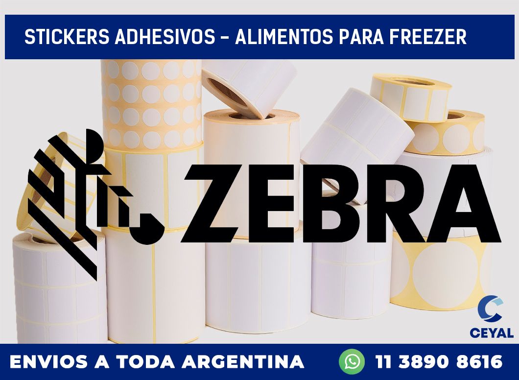 stickers adhesivos – alimentos para freezer