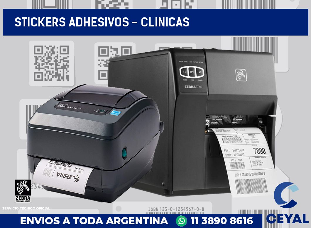 stickers adhesivos - clinicas