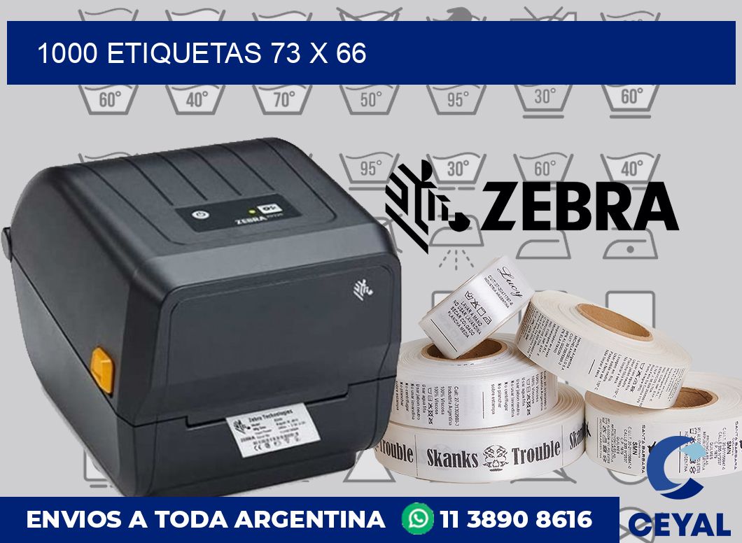 1000 etiquetas 73 x 66
