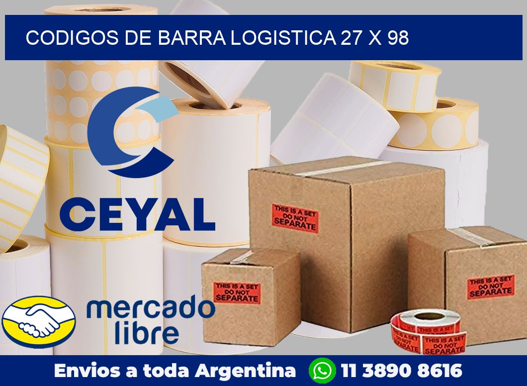 Codigos de barra logistica 27 x 98