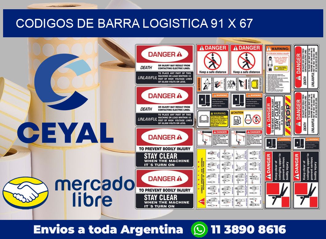 Codigos de barra logistica 91 x 67