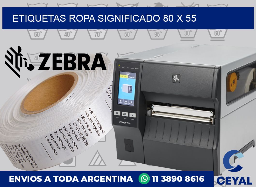 Etiquetas ropa significado 80 x 55