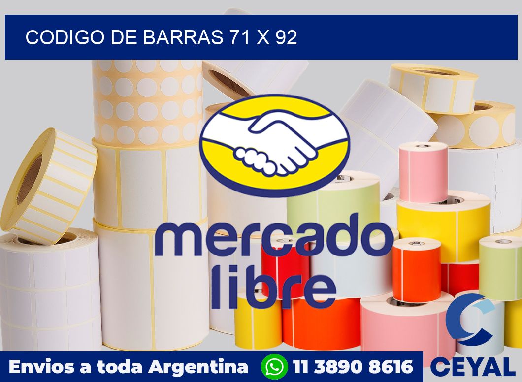 codigo de barras 71 x 92