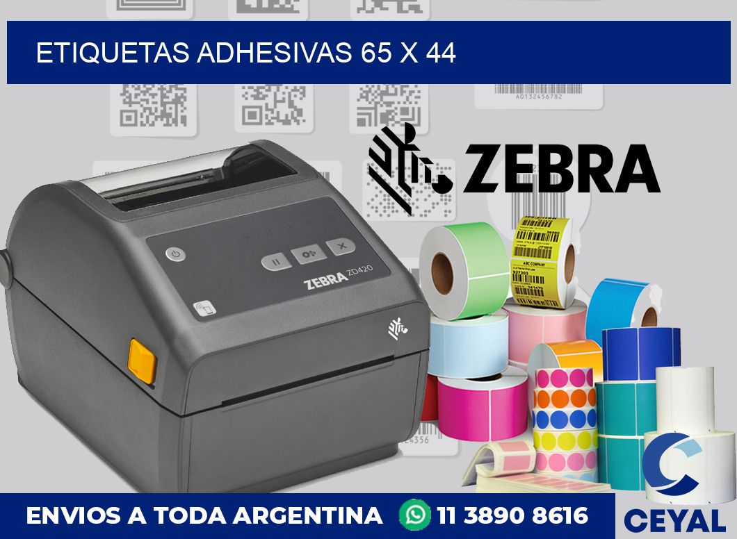 etiquetas adhesivas 65 x 44