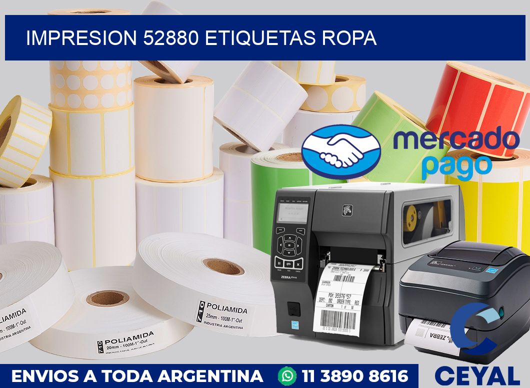 impresion 52880 etiquetas ropa
