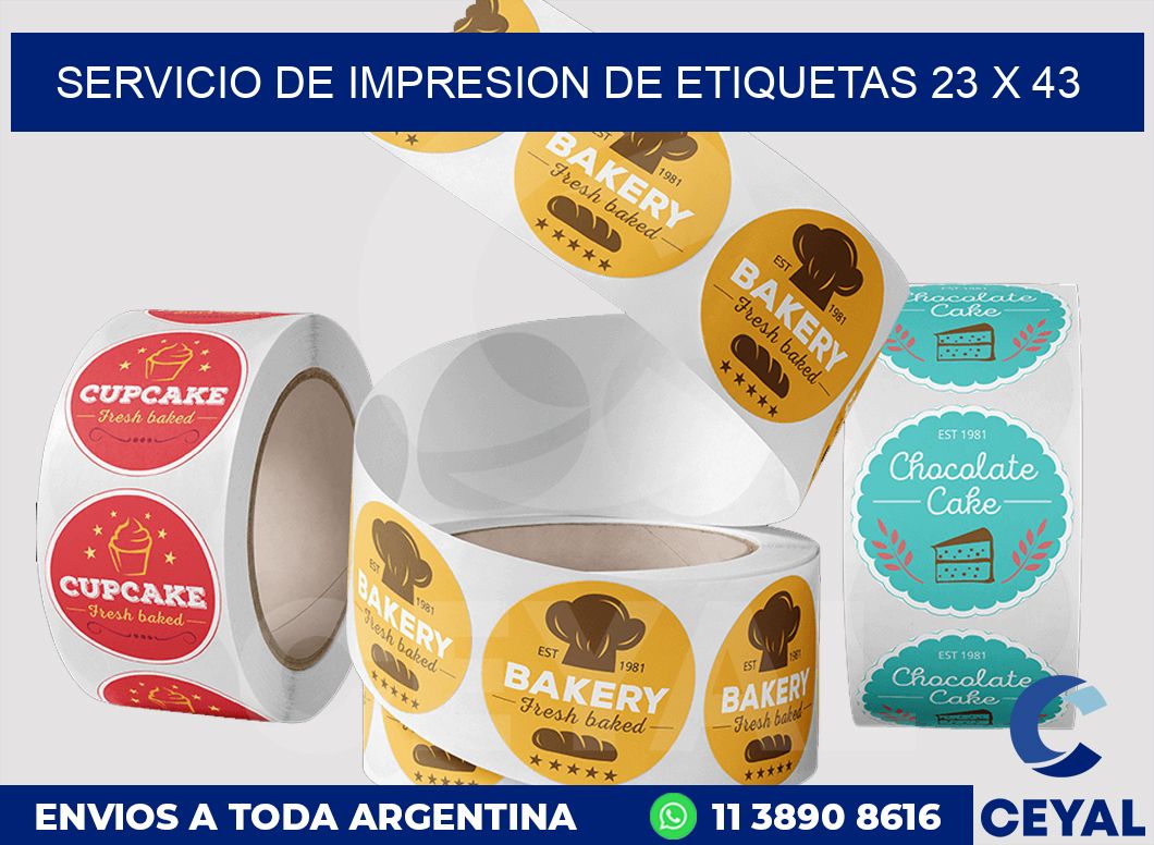 servicio de impresion de etiquetas 23 x 43