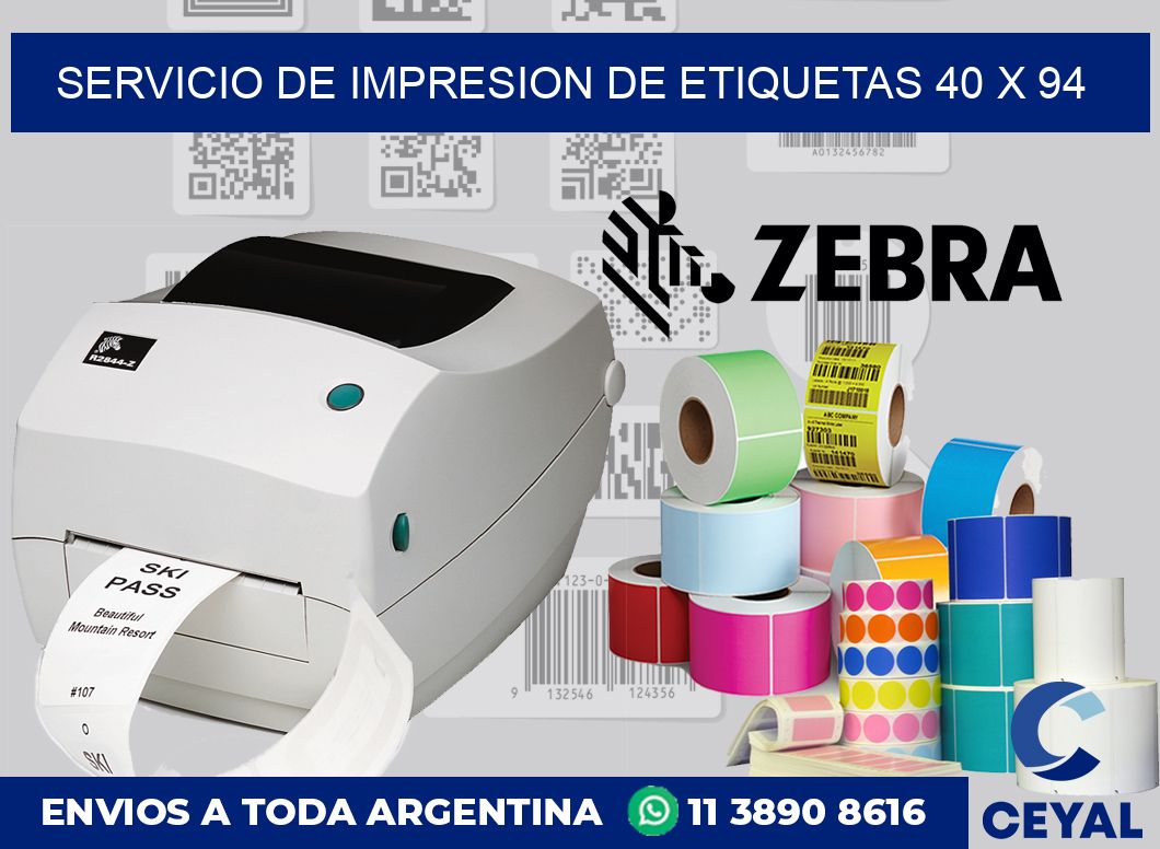 servicio de impresion de etiquetas 40 x 94