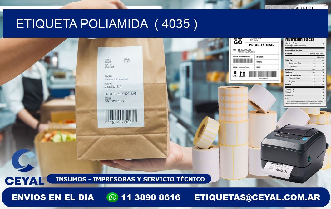 ETIQUETA POLIAMIDA  ( 4035 )