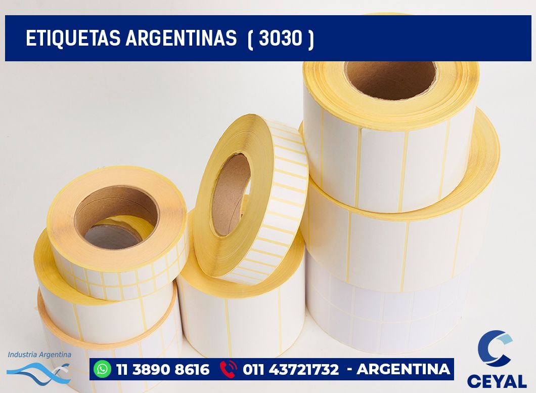 ETIQUETAS ARGENTINAS  ( 3030 )