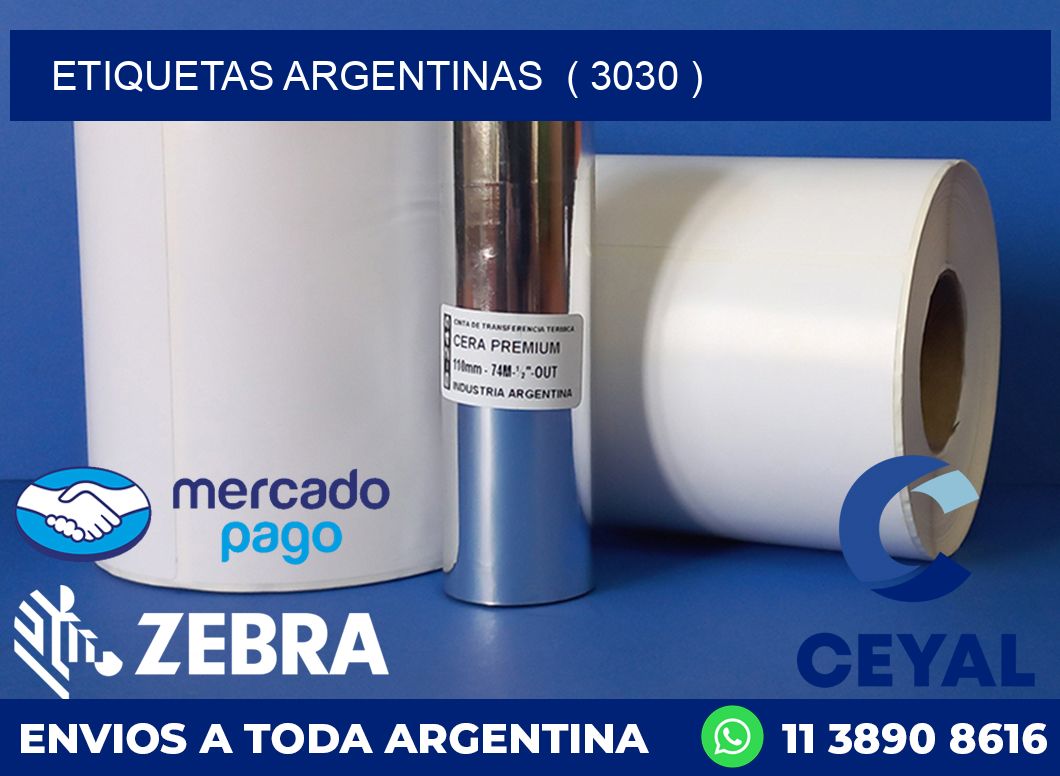 ETIQUETAS ARGENTINAS  ( 3030 )