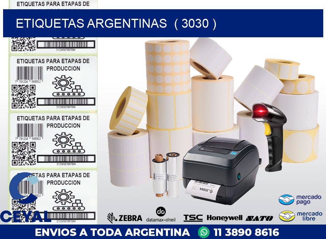 ETIQUETAS ARGENTINAS  ( 3030 )