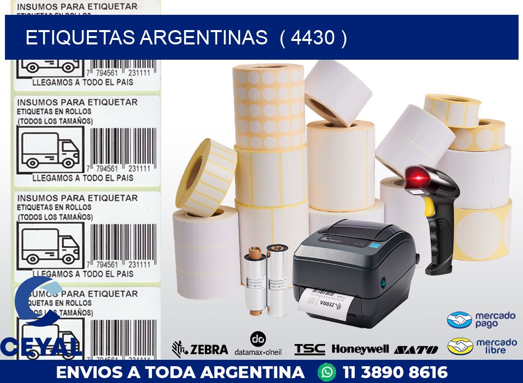 ETIQUETAS ARGENTINAS  ( 4430 )