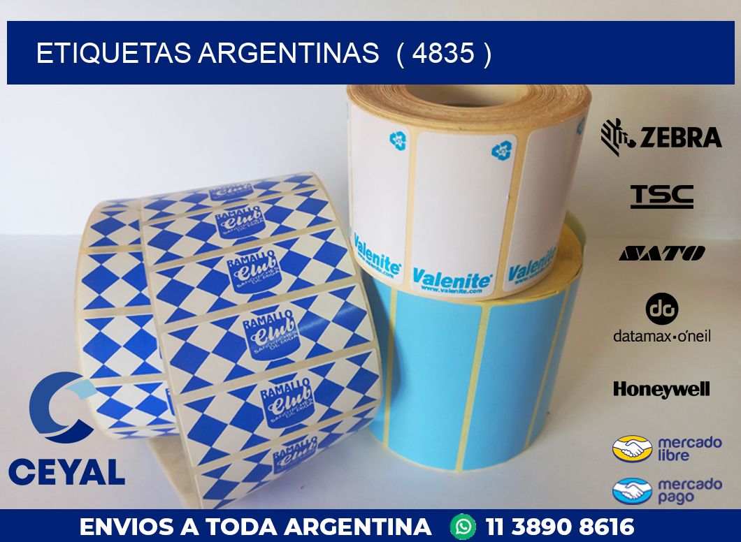 ETIQUETAS ARGENTINAS  ( 4835 )