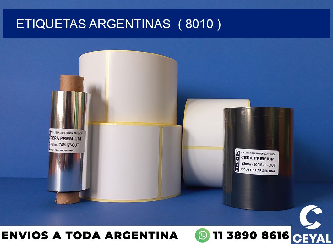 ETIQUETAS ARGENTINAS  ( 8010 )