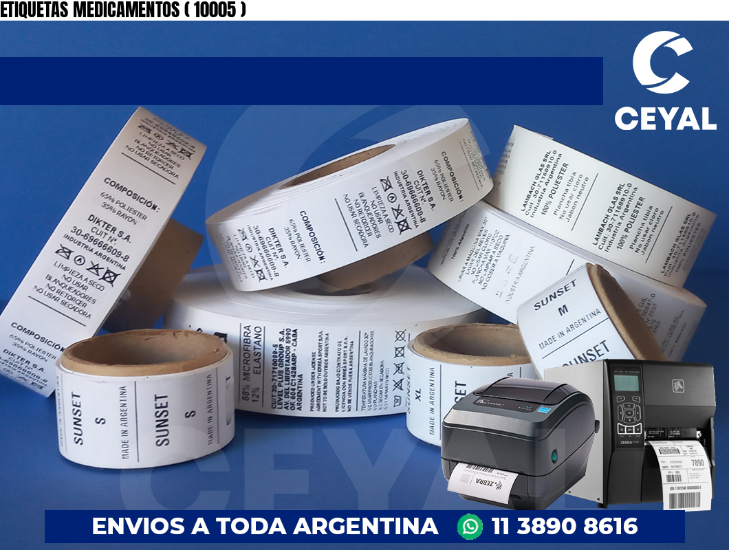 ETIQUETAS MEDICAMENTOS ( 10005 )