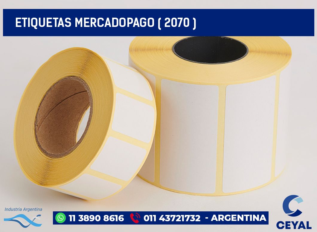 ETIQUETAS MERCADOPAGO ( 2070 )