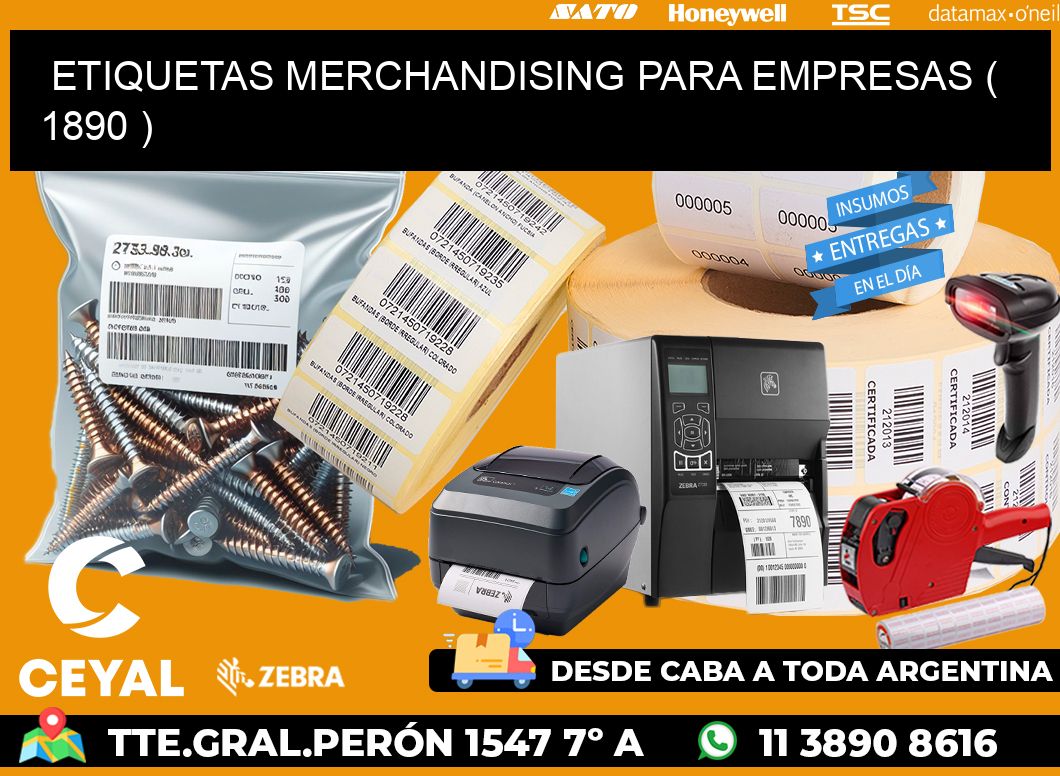 ETIQUETAS MERCHANDISING PARA EMPRESAS ( 1890 )