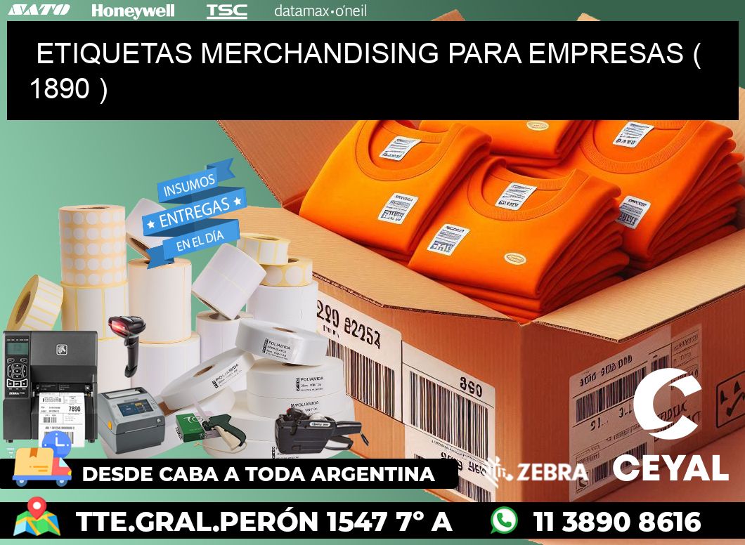 ETIQUETAS MERCHANDISING PARA EMPRESAS ( 1890 )