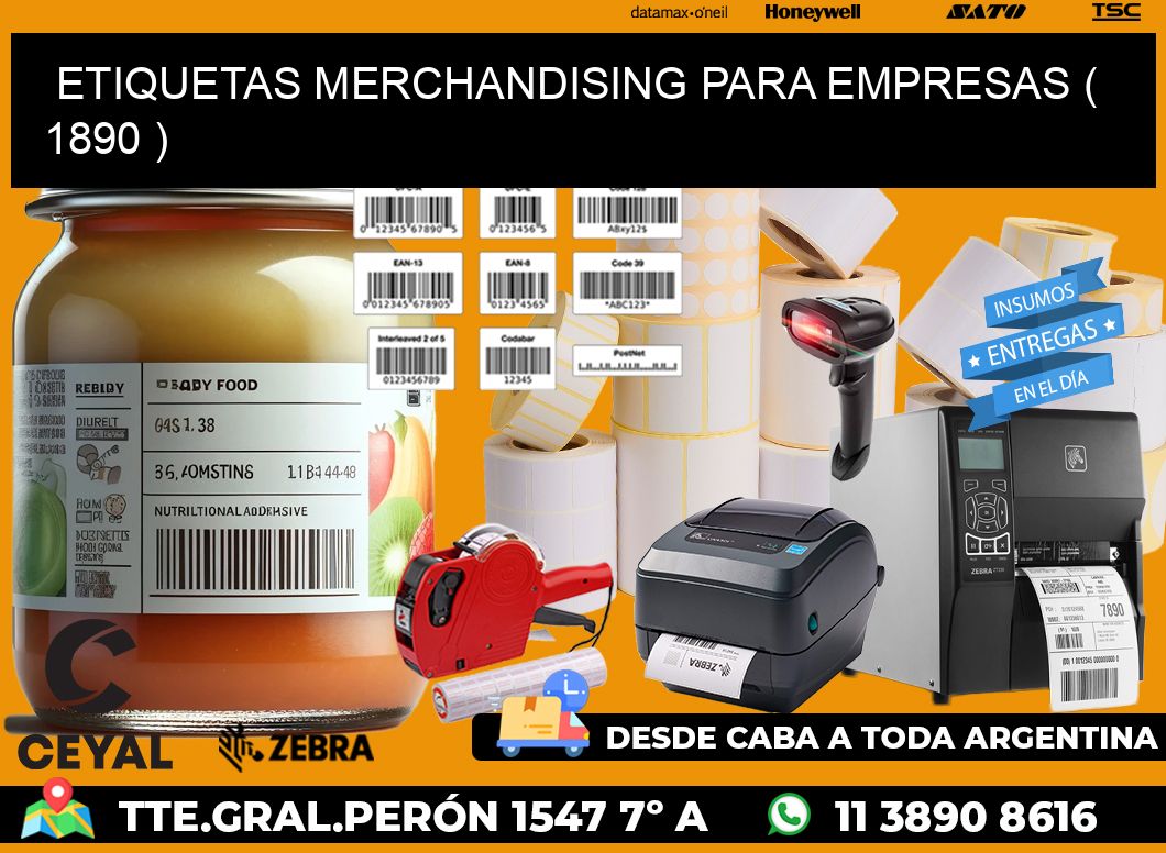 ETIQUETAS MERCHANDISING PARA EMPRESAS ( 1890 )