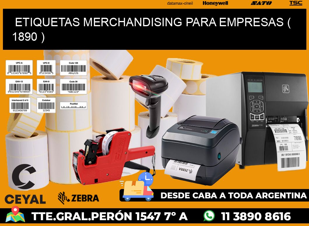 ETIQUETAS MERCHANDISING PARA EMPRESAS ( 1890 )