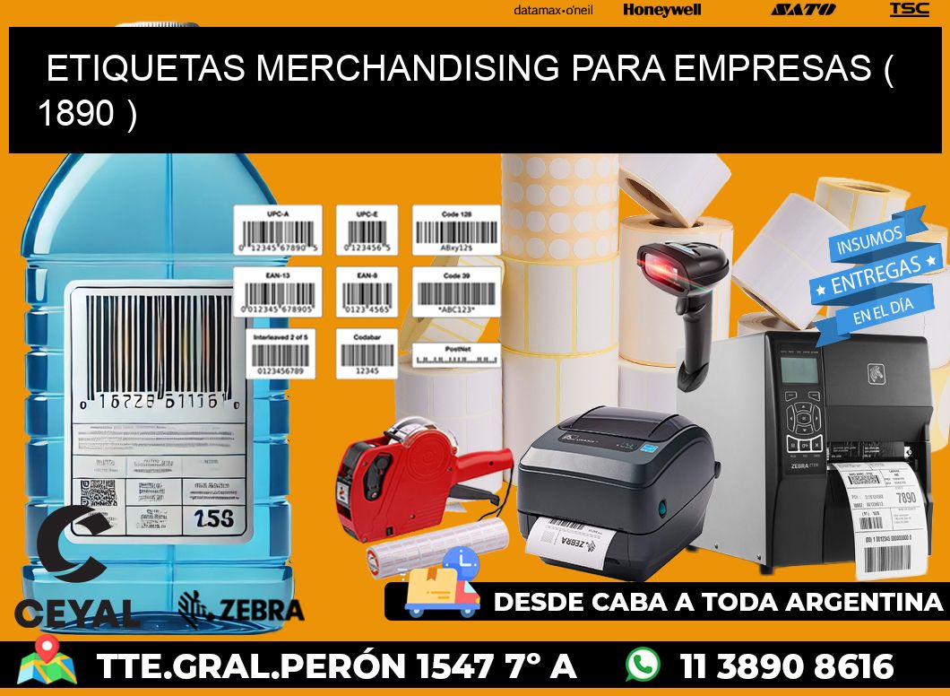 ETIQUETAS MERCHANDISING PARA EMPRESAS ( 1890 )