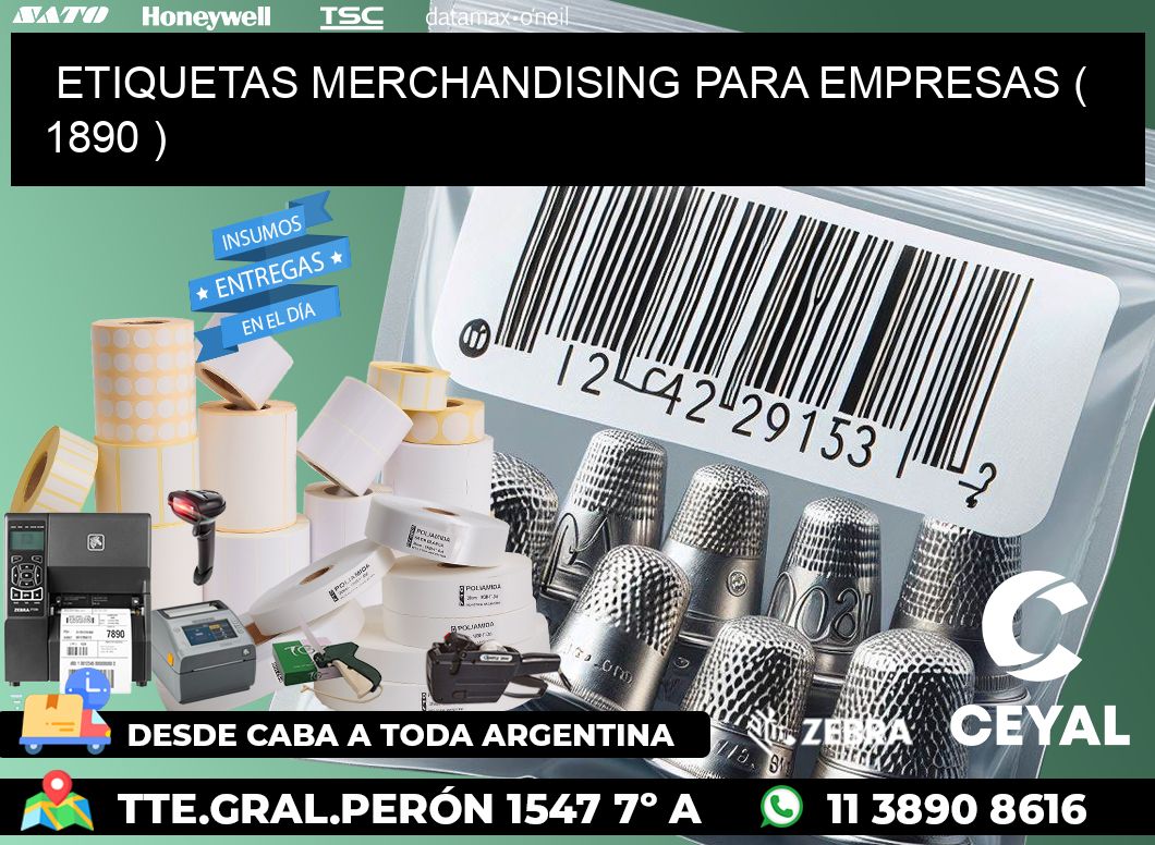 ETIQUETAS MERCHANDISING PARA EMPRESAS ( 1890 )