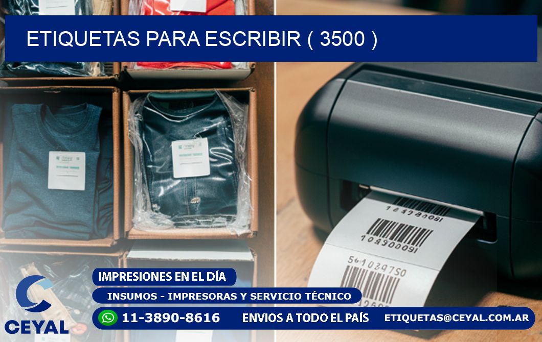 ETIQUETAS PARA ESCRIBIR ( 3500 )