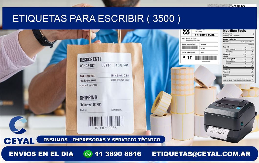 ETIQUETAS PARA ESCRIBIR ( 3500 )