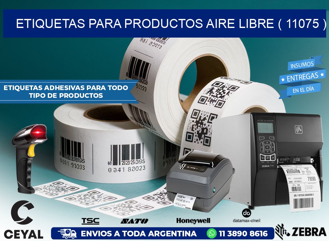 ETIQUETAS PARA PRODUCTOS AIRE LIBRE ( 11075 )