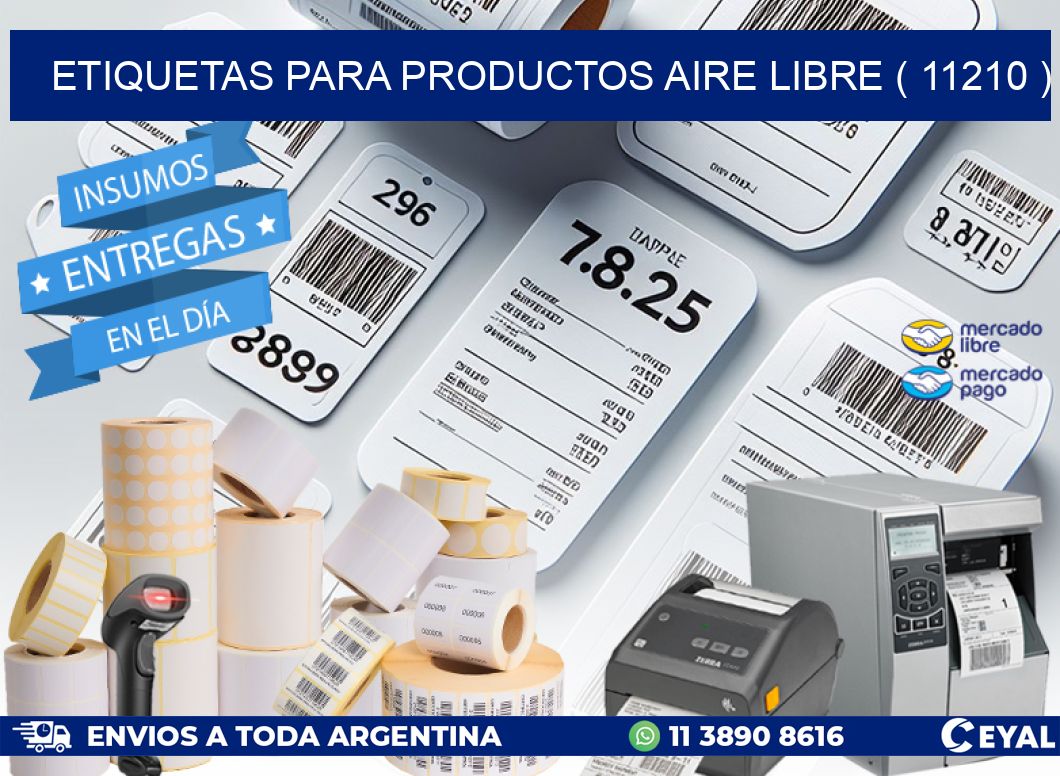 ETIQUETAS PARA PRODUCTOS AIRE LIBRE ( 11210 )