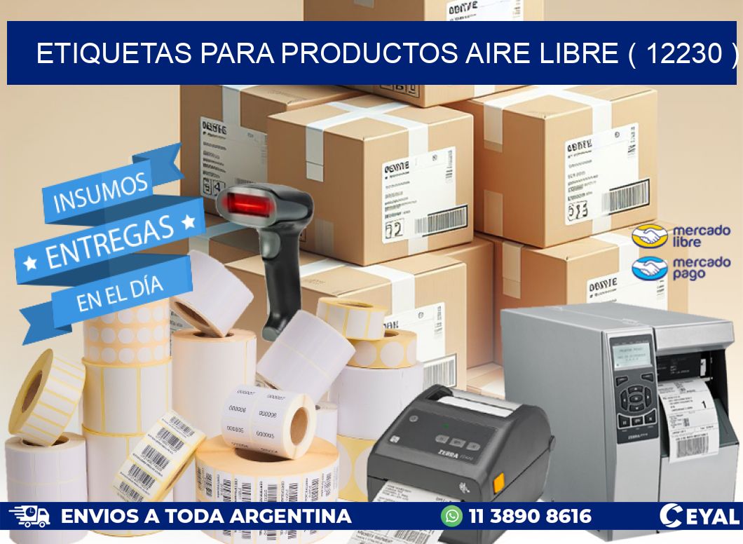 ETIQUETAS PARA PRODUCTOS AIRE LIBRE ( 12230 )