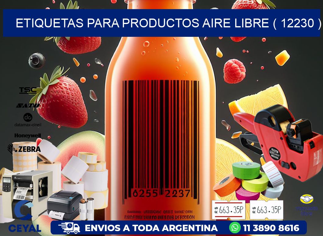 ETIQUETAS PARA PRODUCTOS AIRE LIBRE ( 12230 )