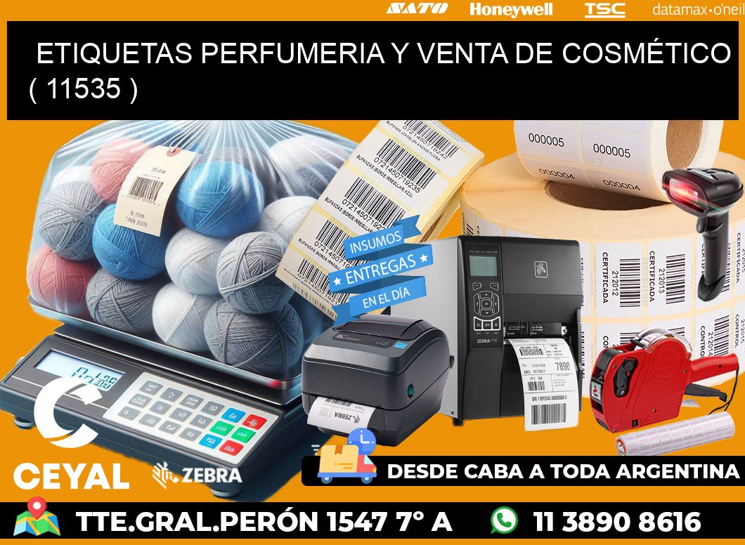 ETIQUETAS PERFUMERIA Y VENTA DE COSMÉTICO ( 11535 )