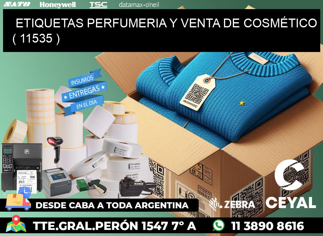 ETIQUETAS PERFUMERIA Y VENTA DE COSMÉTICO ( 11535 )