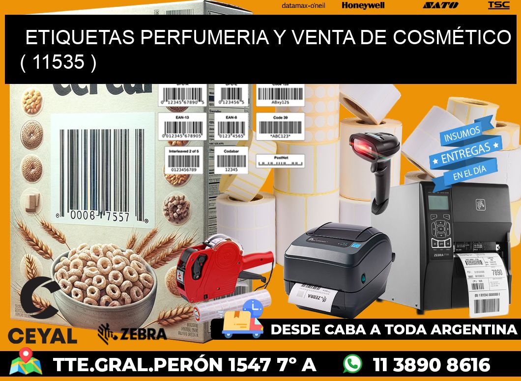 ETIQUETAS PERFUMERIA Y VENTA DE COSMÉTICO ( 11535 )