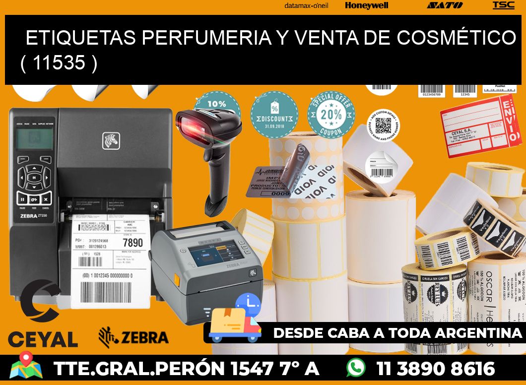 ETIQUETAS PERFUMERIA Y VENTA DE COSMÉTICO ( 11535 )