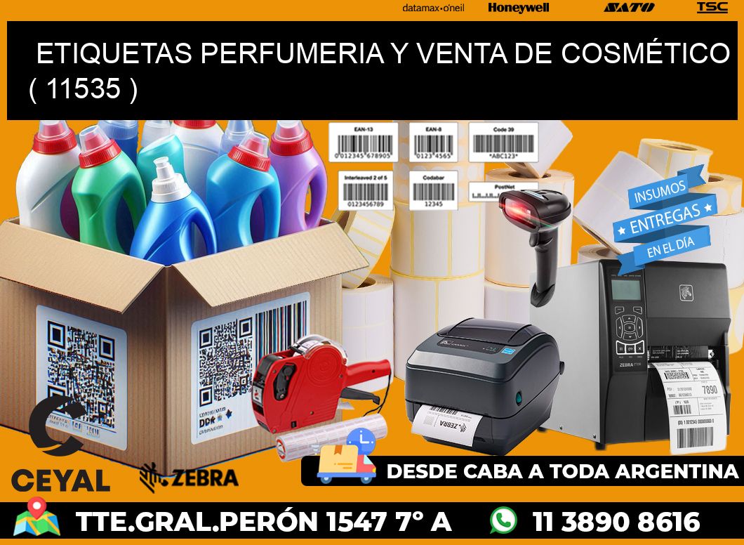 ETIQUETAS PERFUMERIA Y VENTA DE COSMÉTICO ( 11535 )